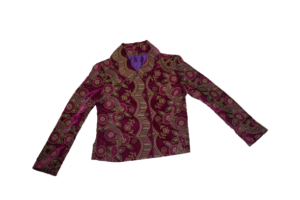 1970s Embroidered Velvet Jacket Blazer - Image 2