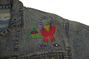 YVES Denim Embroidered Jacket - Image 5