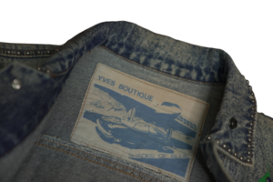 YVES Denim Embroidered Jacket - Image 4