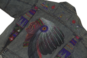 YVES Denim Embroidered Jacket - Image 13