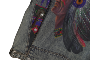 YVES Denim Embroidered Jacket - Image 12