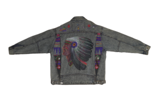 YVES Denim Embroidered Jacket - Image 10