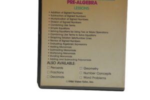 Pre-Algebra VHS 1986 - Image 7
