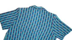 Blue & Turquoise Striped Casual Button Down Shirt - Image 12