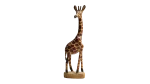 1970's Giraffe Carved Wooden Figure