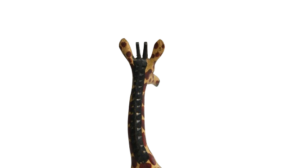 1970's Giraffe Carved Wooden Figure - Image 5