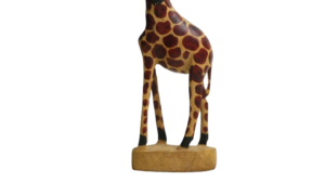1970's Giraffe Carved Wooden Figure - Image 6