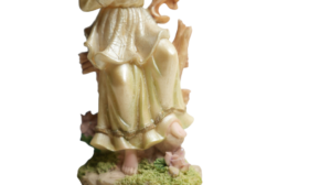 Enchanting Umbrella Maiden Porcelain Figurine - Image 3