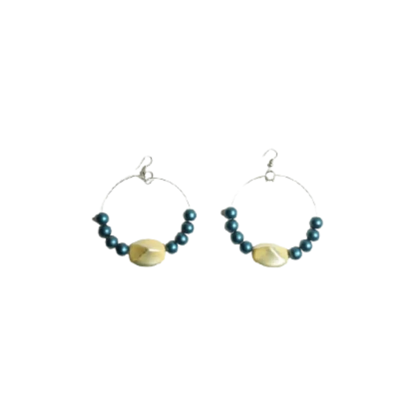Beaded Hoop Earrings