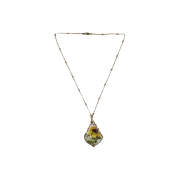 Sunflower Asfour Crystal Necklace