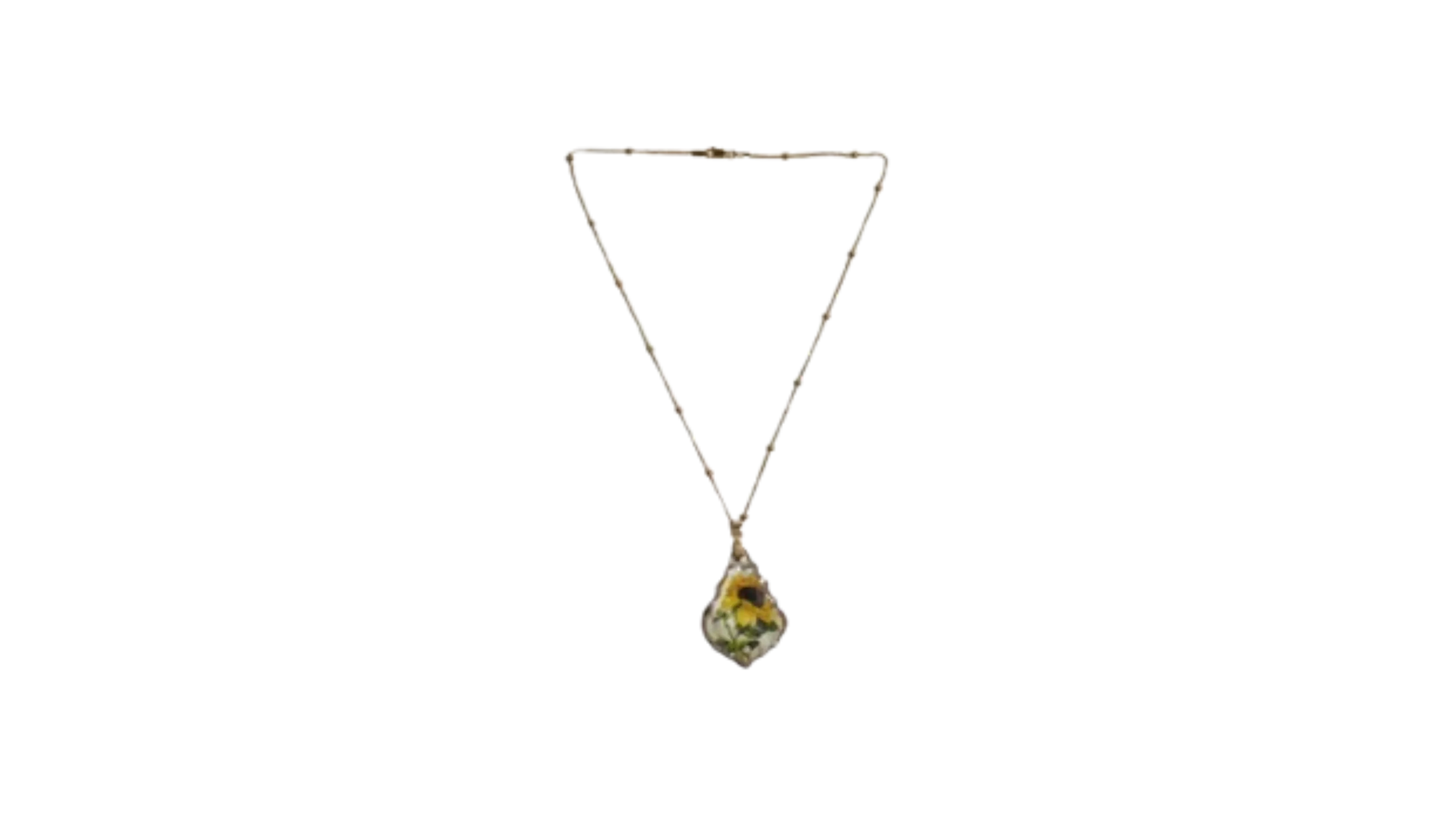fsf3252524 Sunflower Asfour Crystal Necklace - Image 1