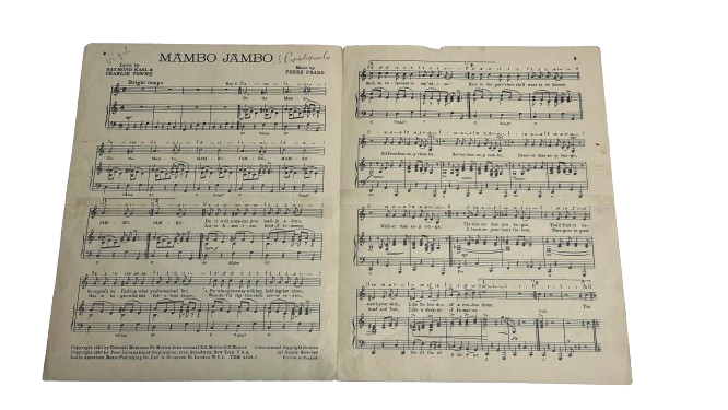 Template Cd R Es Mambo Mambo Jambo – Que Rico El Mambo Music Sheet – Retro Hunts