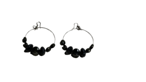 Black Hoop Earrings - Image 6