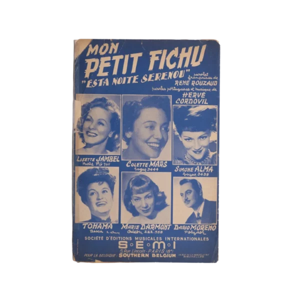 1953 Mon petit fichu Music Sheet