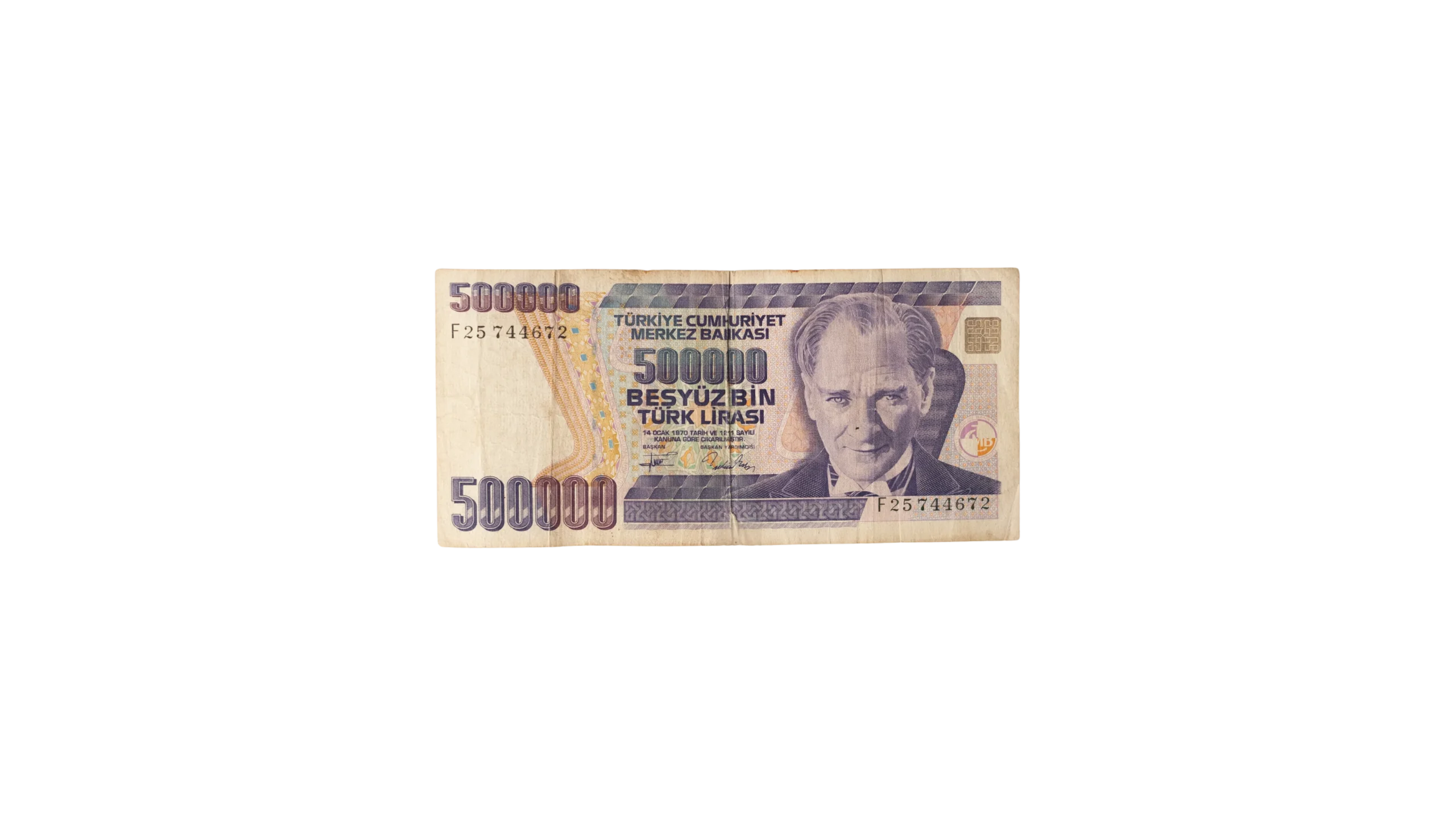 DSC01535-171 500,000 Turkish Lira Notes 1997 - Image 1