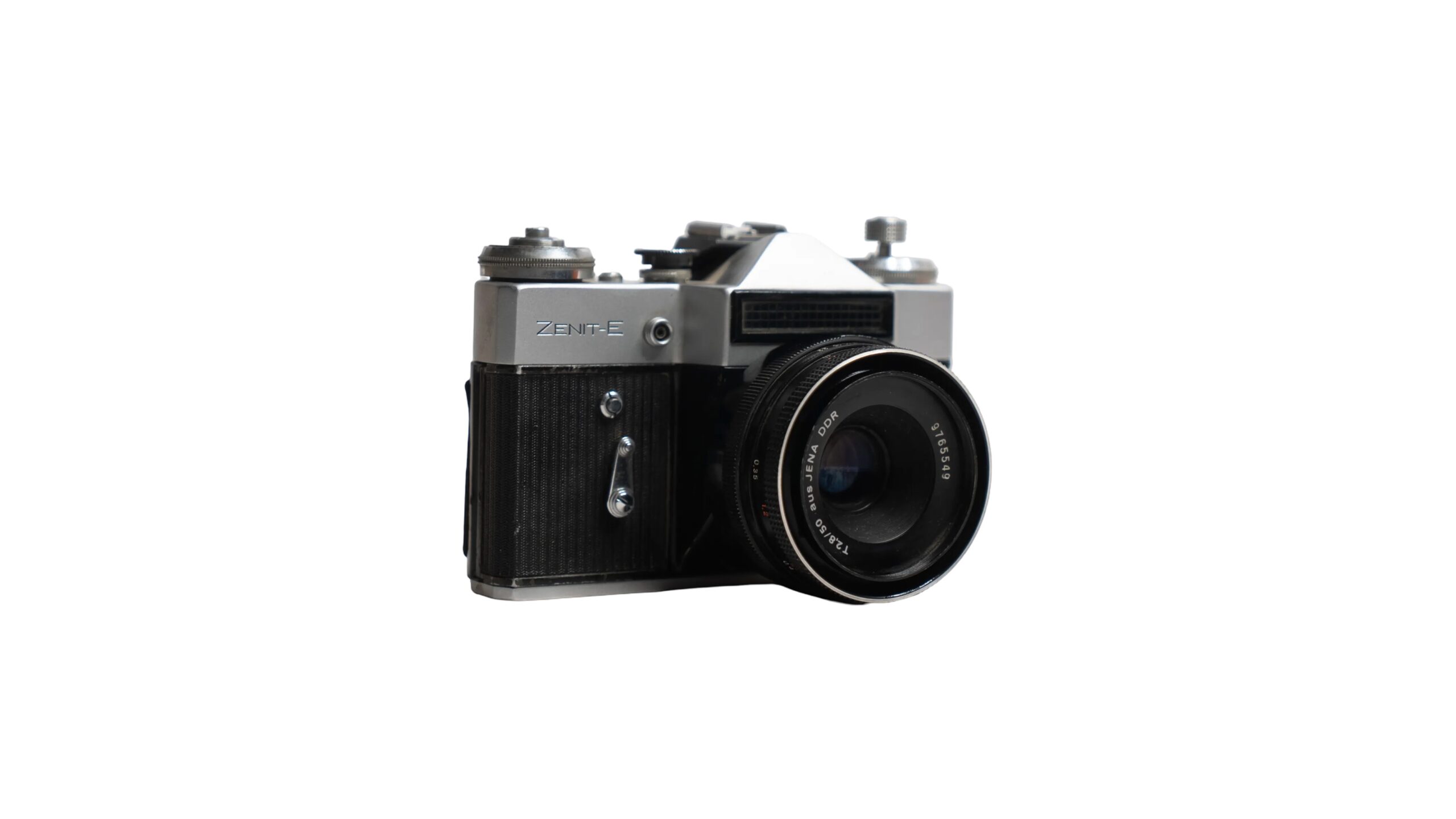 DSC07088 Zenit-E 35mm SLR Film Camera with Carl Zeiss Jena DDR 50mm f/2.8 Lens - Image 1