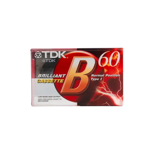 TDK B 60 Blank Audio Cassette Tape