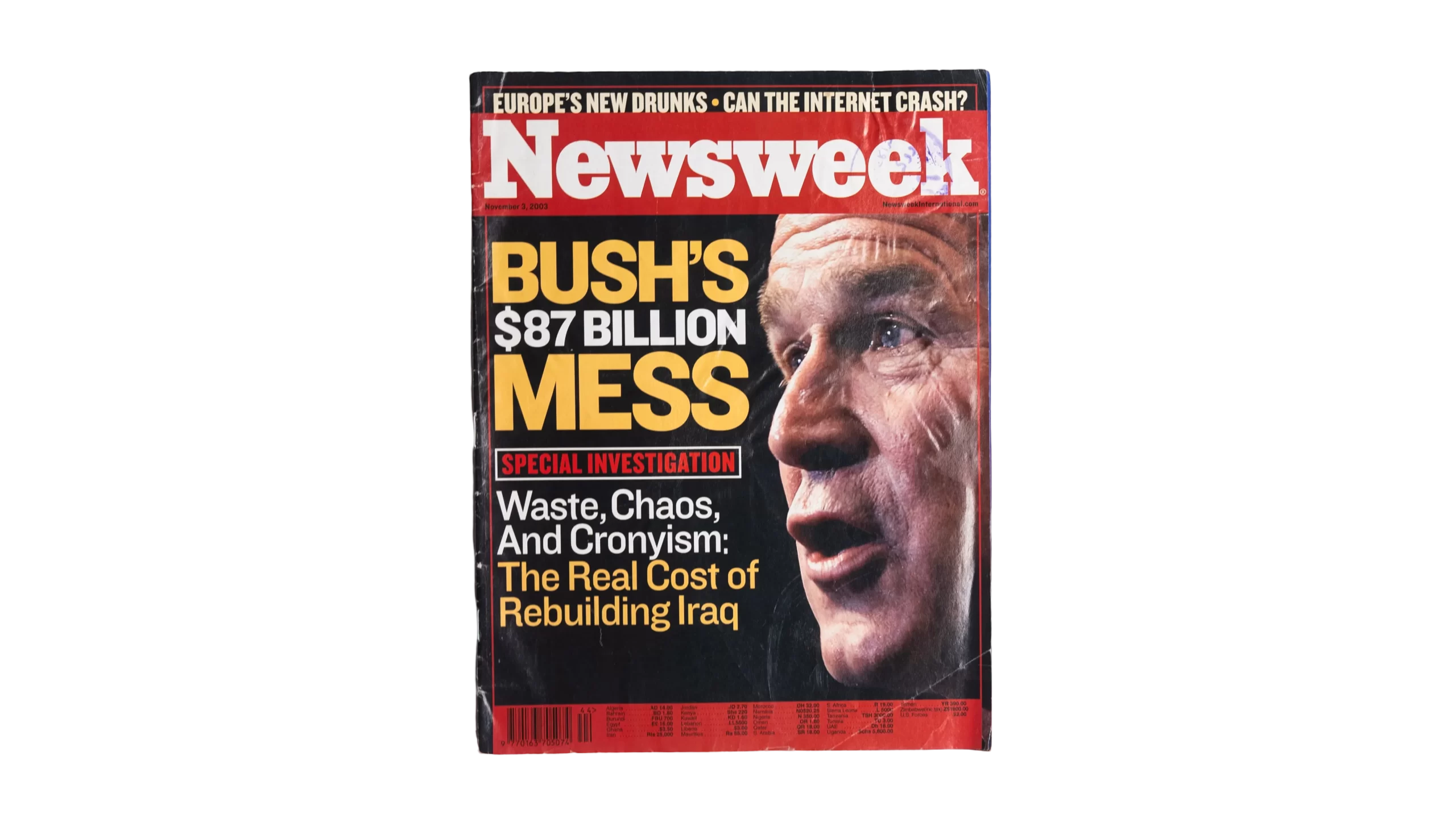 DSC02043 Bush's 87 Billion$ Mess Newsweek Magazine 2003 - Image 1