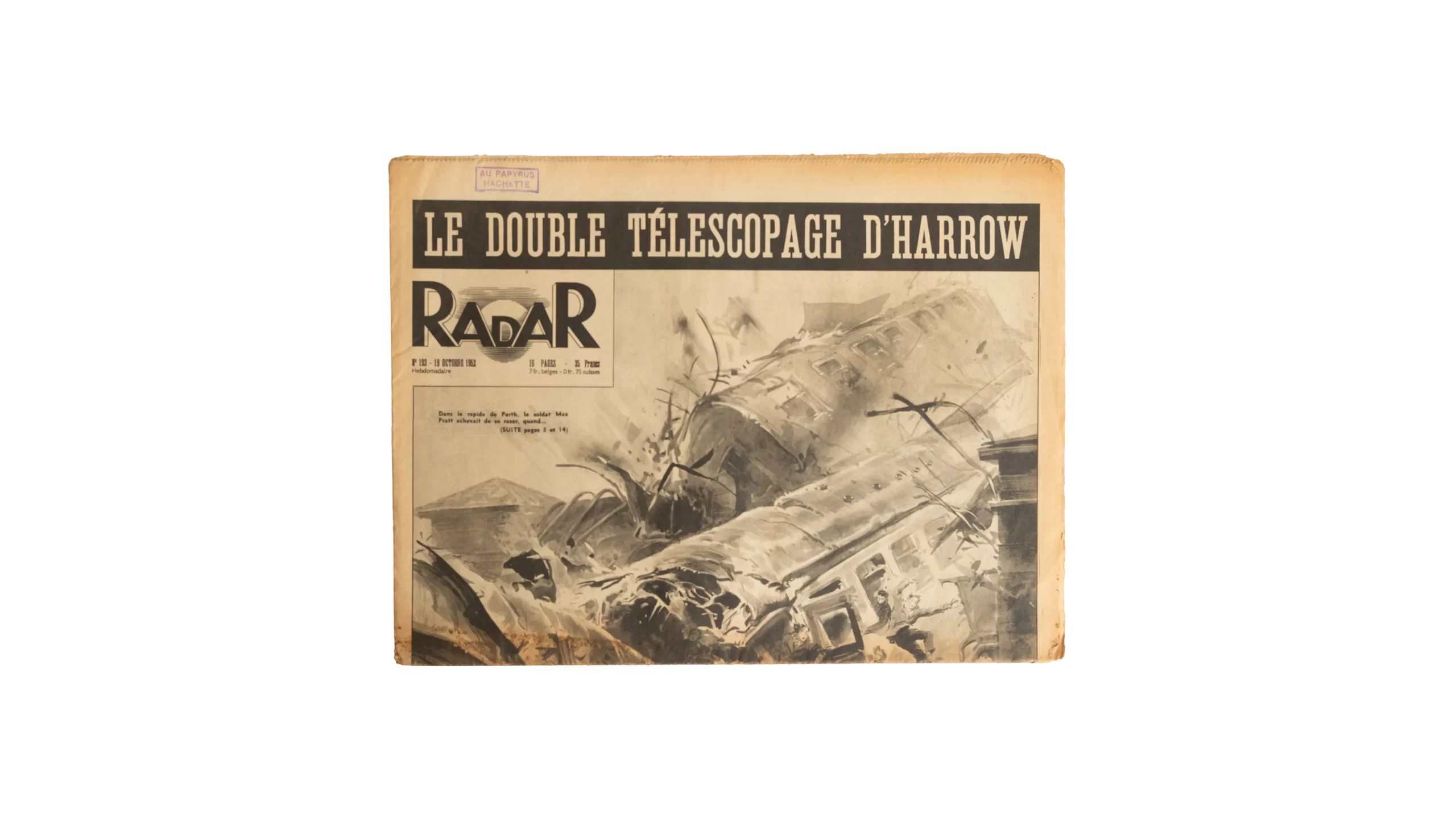 DSC02683 1952 French Newspaper - Image 1