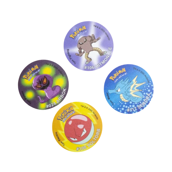 4 Pokémon Tazos