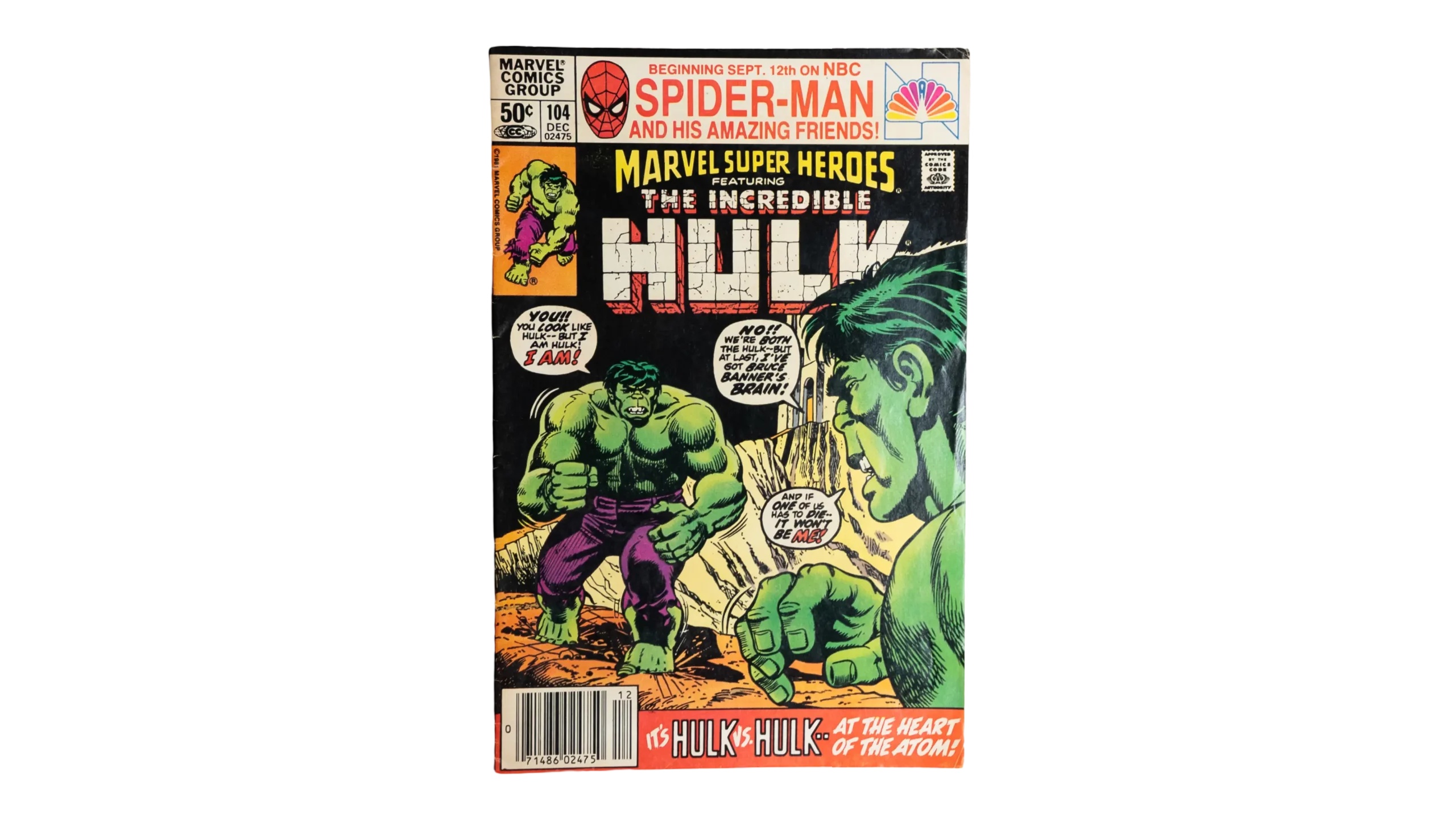 DSC05629 The Incredible Hulk #104 Marvel Super Heroes Comic - Image 1