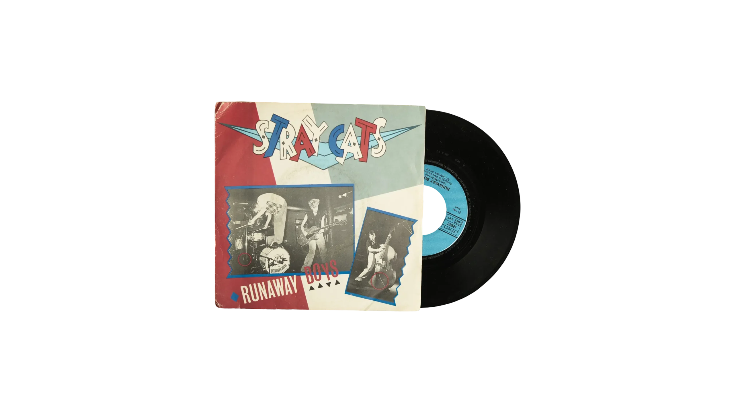 DSC00728 Stray Cats – Runaway Boys 7″ Vinyl - Image 1