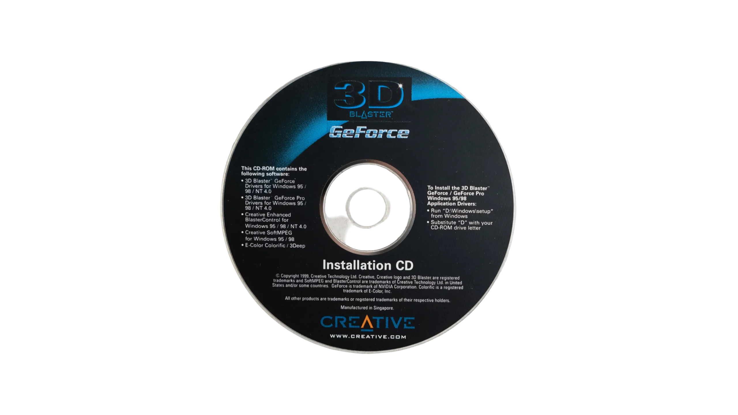 DSC01800 Creative 3D Blaster GeForce Software - Image 1