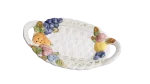 Basket Weave Ceramic Plate - Image 2