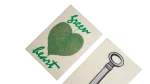 Green Heart / Key Panini Sticker - Image 4