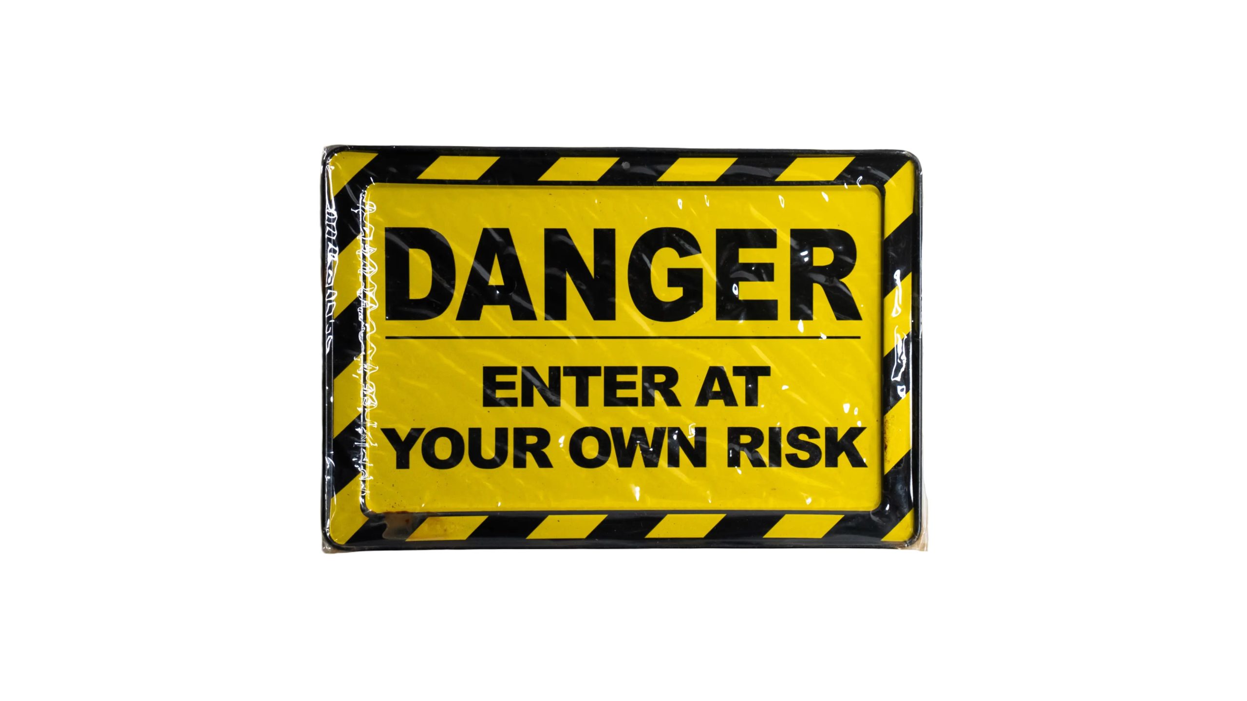 DSC08753 DANGER! Enter at your own risk Sign - Image 1