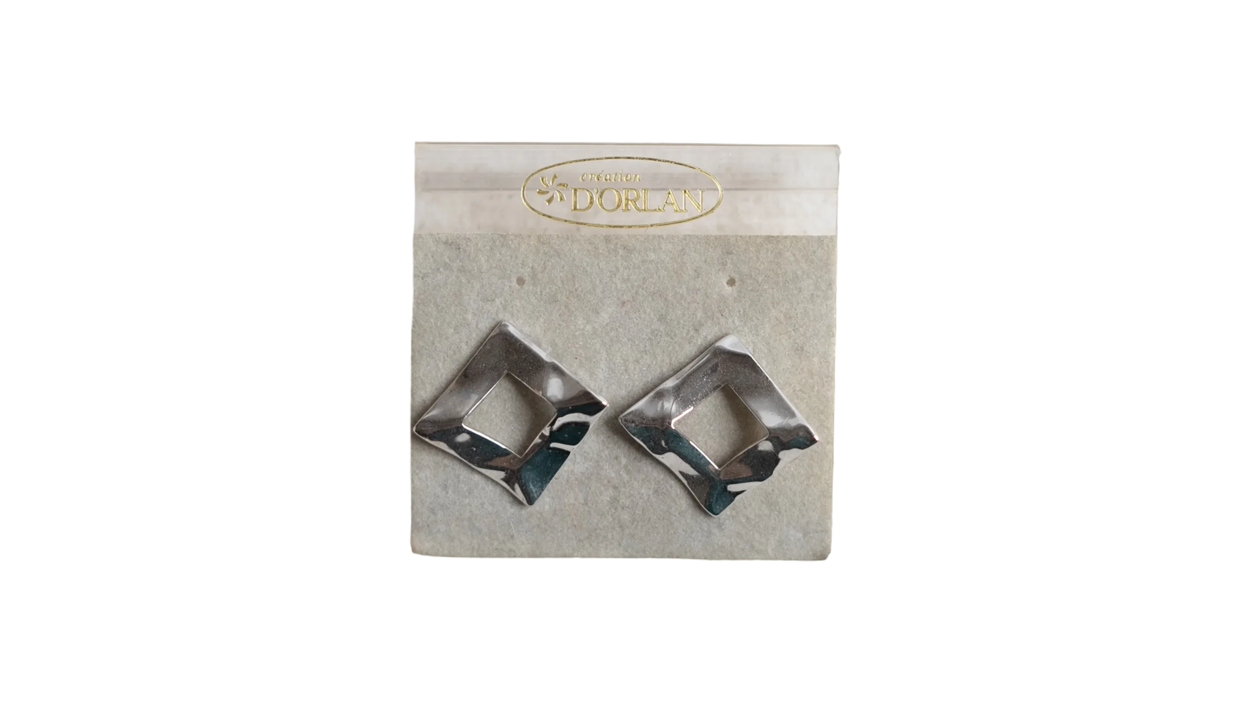 DSC02045 D’Orlan Diamond Shape Clip-On Earrings - Image 1
