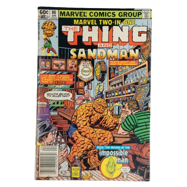 "Time Runs Like Sand" The Thing and Sandman Marvel Two-in-One #86 1982