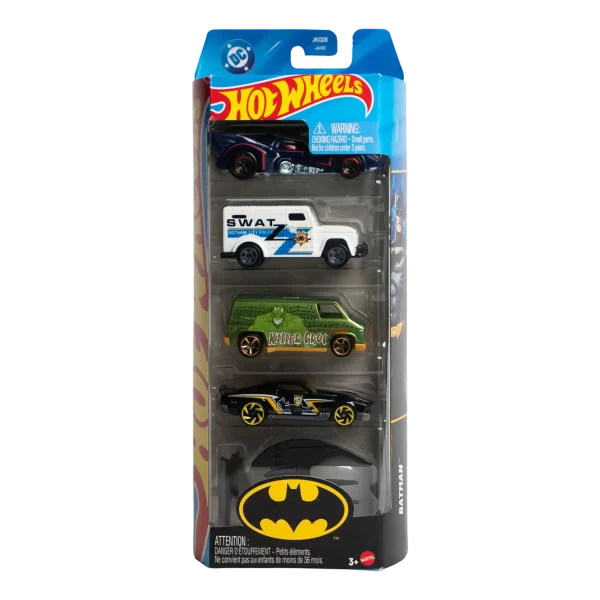 Batman Hot Wheels 5 Vehicles Pack