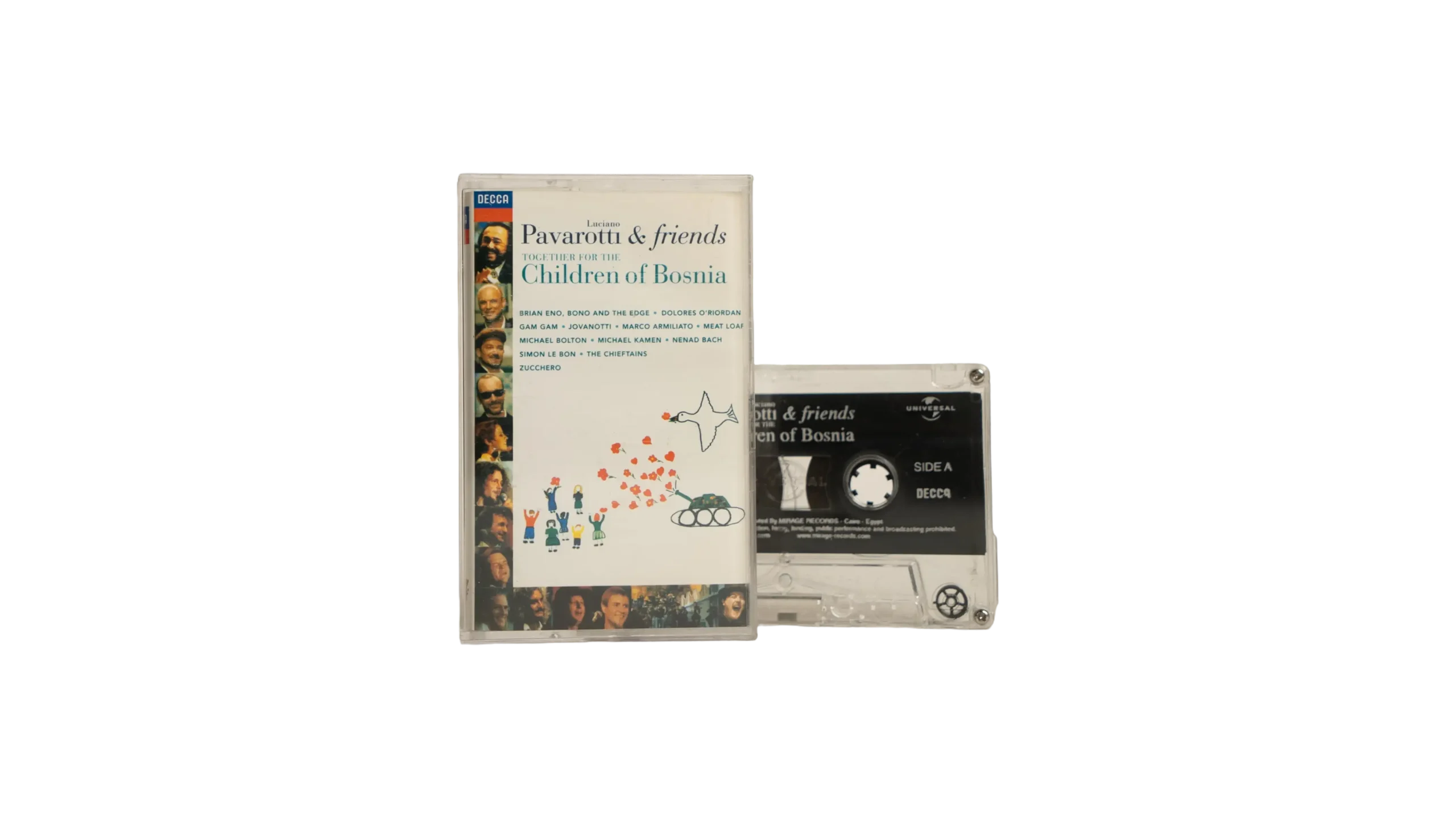 DSC07006 Pavarotti & Friends - Together for the Children of Bosnia Cassette Tape - Image 1