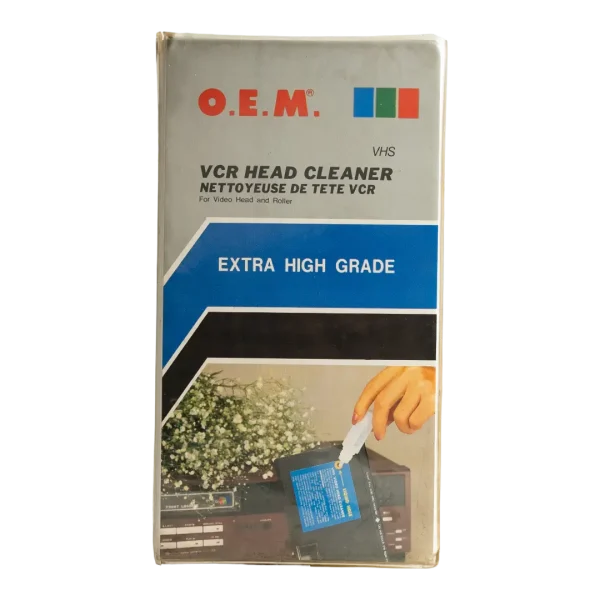 O.E.M. VHS VCR Head Cleaner Tape