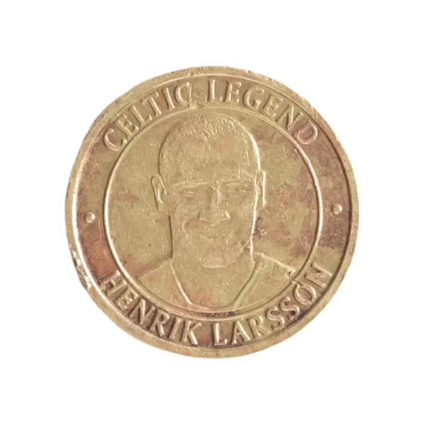 Henrik Larsson Celtic FC Legend Commemorative Medal Token Coin