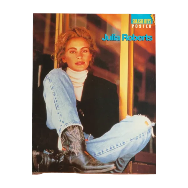 Julia Roberts 90's Smash Hits Magazine Fold-Out Poster