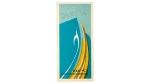 Kuwait Airways KAC Airline 70's Folding Network Route Map