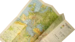 Kuwait Airways KAC Airline 70's Folding Network Route Map - Image 5