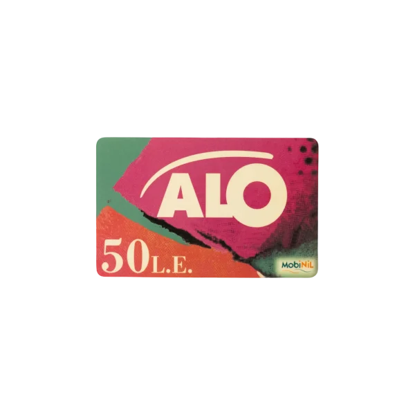 Mobinil ALO 50 L.E. Pre-Paid Scratch Card