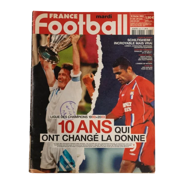 10th anniversary of the UEFA Champions League France Football magazine