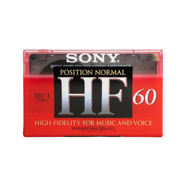 Sony HF 60 High Fidelity Audio Cassette Blank Tape